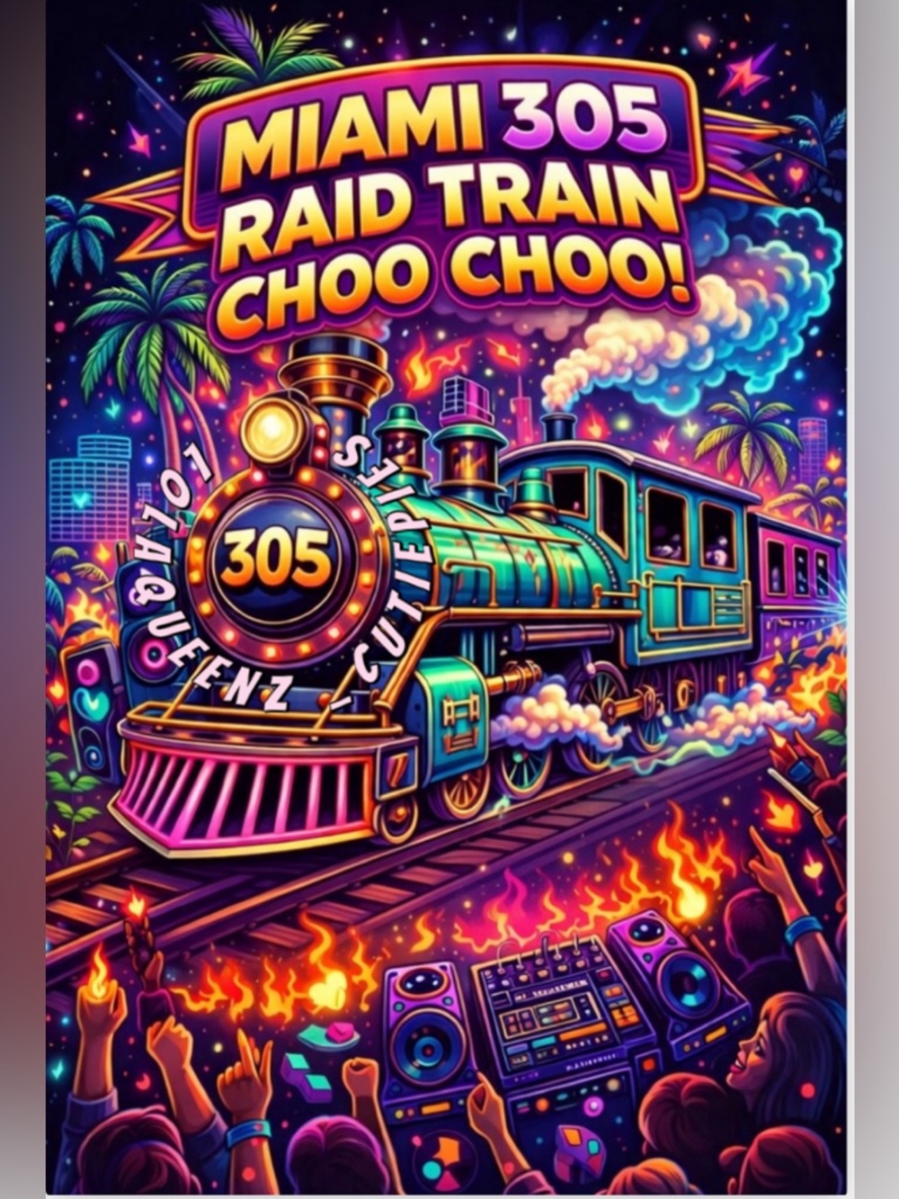 LOLAQUEENZ🦄MIAMI 305 RAID TRAIN🚂MARATHON